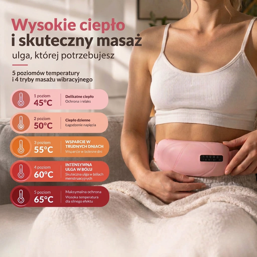 Pas grzewczo-masujący Rastvi
